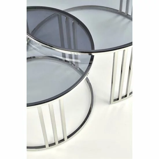 Măsuță cafea Mercury, design minimalist, MDF, 80x45 cm, alb picture - 3