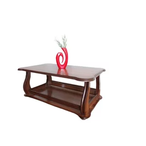 Măsuță cafea Sorana, design elegant, MDF, 110x65x46 cm, maro