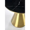 Măsuță cafea Tribeca rotundă, blat ceramică marmură neagră, cadru inox auriu, diametru 50x52 cm, negru/auriu picture - 4