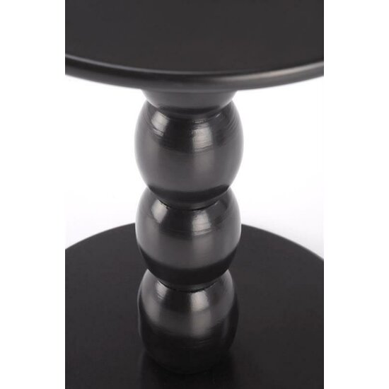 Măsuță de cafea Cirilla, blat MDF lăcuit + structură lemn masiv, design modern, 40x47 cm, alb picture - 9