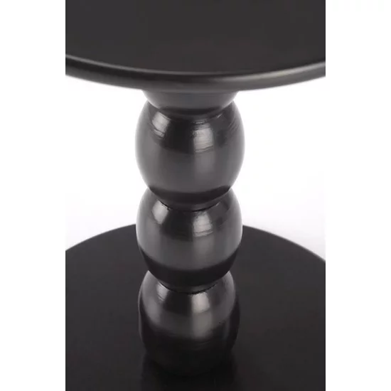 Măsuță de cafea Cirilla, blat MDF lăcuit + structură lemn masiv, design modern, 40x47 cm, alb picture - 9