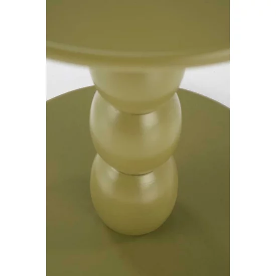 Măsuță de cafea Cirilla, blat MDF lăcuit + structură lemn masiv, design modern, 40x47 cm, alb picture - 11