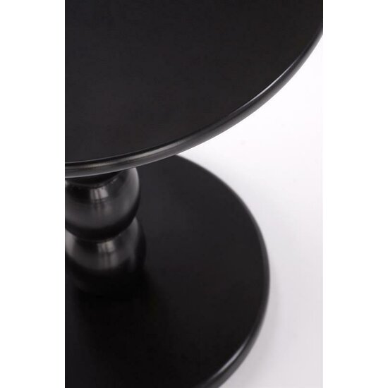 Măsuță de cafea Cirilla, blat MDF lăcuit + structură lemn masiv, design modern, 40x47 cm, alb picture - 12