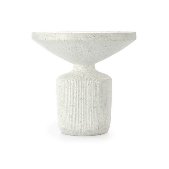 Măsuță de cafea Giza, design minimalist, structură compozit oxid de magneziu, 54x53 cm, alb picture - 3