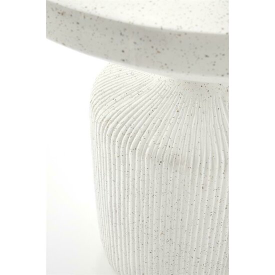 Măsuță de cafea Giza, design minimalist, structură compozit oxid de magneziu, 54x53 cm, alb picture - 4