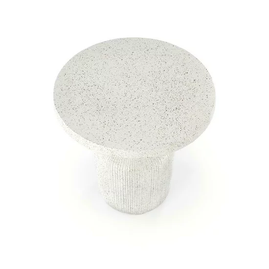 Măsuță de cafea Giza, design minimalist, structură compozit oxid de magneziu, 54x53 cm, alb picture - 5