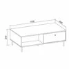 Măsuță de Cafea Tiramisu LAW2S – 2 Sertare și Design Texturat picture - 6