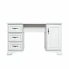 Masă de toaletă Idento TOL, design clasic cu 2 dulapuri și 2 sertare, PAL și MDF, 120,5x41,5x71 cm, alb alpin picture - 2