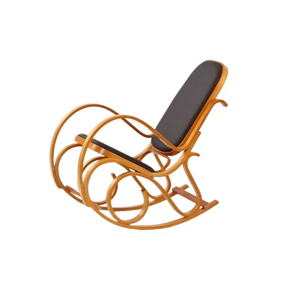 Fotoliu balansoar Max Bis Plus, design ergonomic, lemn curbat, 52x90x95 cm, arin picture - 2
