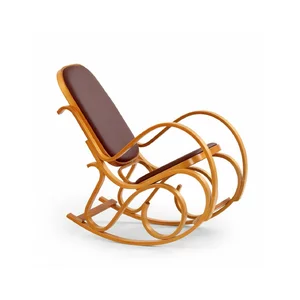 Fotoliu balansoar Max Bis Plus, design ergonomic, lemn curbat, 52x90x95 cm, arin