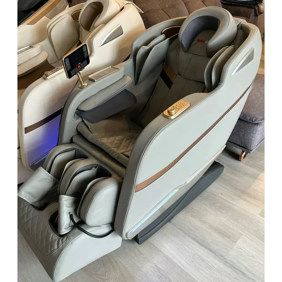 Fotoliu masaj gravitație zero, funcție încălzire, funcție bluetooth, role picioare, airbag complet, Controler tactil LED picture - 5