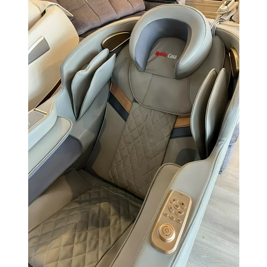 Fotoliu masaj gravitație zero, funcție încălzire, funcție bluetooth, role picioare, airbag complet, Controler tactil LED picture - 6