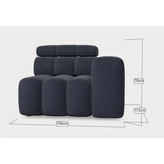 Modul Terminal Zurich 1A 103x107 cm- Element Lateral pentru Canapea Modulară picture - 5