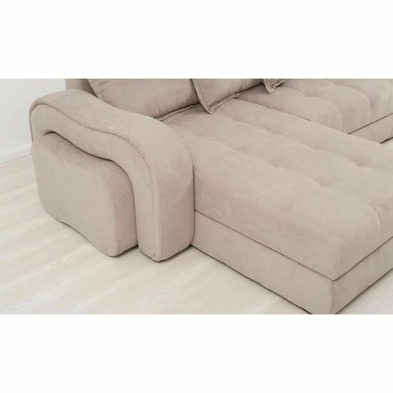 Colțar extensibil Monza cu 2 spații de depozitare și structură din lemn masiv de fag, mecanism cu șezut culisant picture - 3