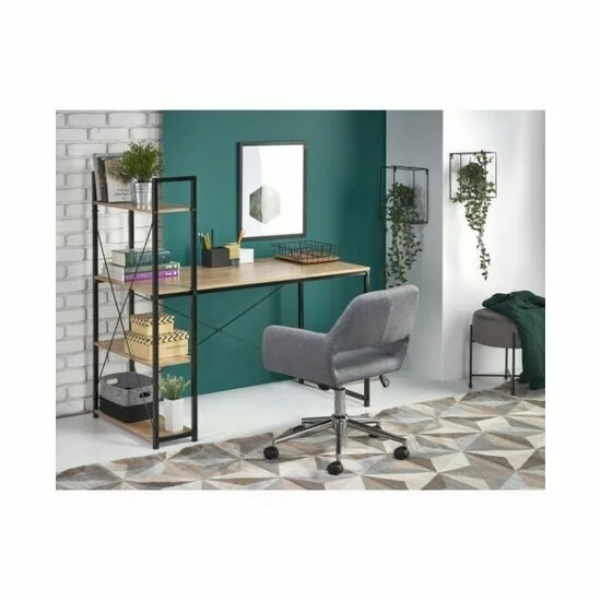 Birou Narvik B1, design compact, PAL melaminat, 120x64x120 cm, alb picture - 3