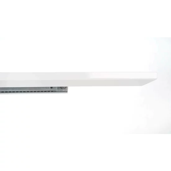 Masă Nobel extensibilă, MDF lucios, structură metalică, 160-200x90x75 cm, alb picture - 4