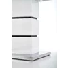Masă Nobel extensibilă, MDF lucios, structură metalică, 160-200x90x75 cm, alb picture - 7