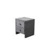 Noptieră Bella, design elegant, tapițerie catifelată, structură compactă, finisaj premium, gri picture - 1