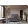 Noptieră Bella, design elegant, tapițerie catifelată, structură compactă, finisaj premium, gri picture - 3