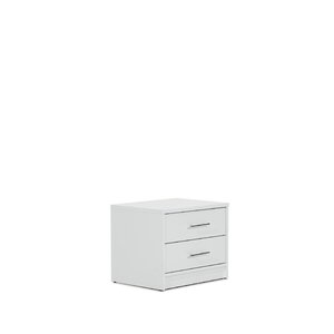 Noptiera Brema 53.5x41.5x44 cm Alb