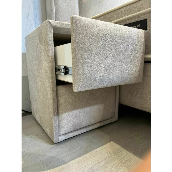 Noptiera cancun 40/40/52 h cm bej picture - 2