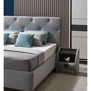Noptiera Cristal 45.5x36x51 cm  Gri/Graffit