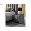 Noptieră Fancy, gri - 47.5x59.5x45.5 cm, design modern, tapițată cu stofă, PAL și sticlă picture - 3