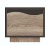 Noptieră Geneva, design compact, PAL melaminat, 40,5x45x40 cm, Sonoma Trufa/Wenge picture - 1