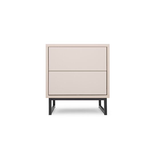 Noptieră Genua, design modern, PAL melaminat, 54x41x48 cm, Crem picture - 2