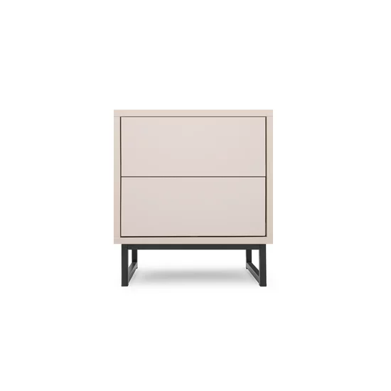 Noptieră Genua, design modern, PAL melaminat, 54x41x48 cm, Crem picture - 2