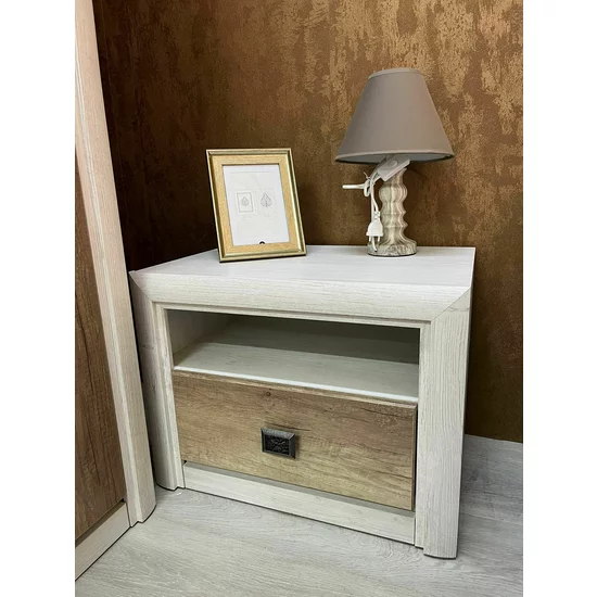 Noptiera koen II 58,5x40x44,5 h cm Pin Arizona /Stejar Nava picture - 3