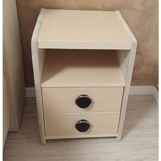 Noptieră Universal, design minimalist, un sertar spațios, PAL melaminat, 45x40x57 cm, Fungo picture - 4