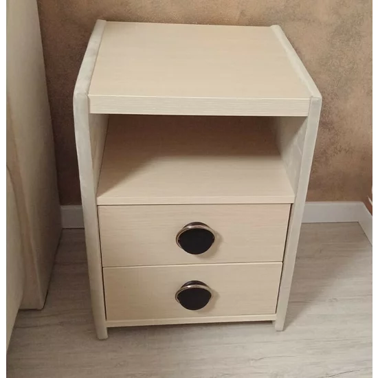 Noptieră Universal, design minimalist, un sertar spațios, PAL melaminat, 45x40x57 cm, Fungo picture - 4