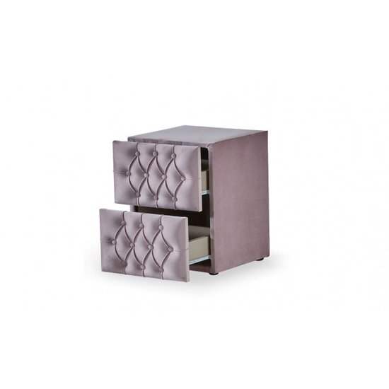 Noptiera Visco 41cm x 44cm x 60cm Roz picture - 4