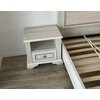 Noptiera White 1S Cu 1 sertar: 57,5x53x39 cm  Frasin alb/ Pin picture - 3