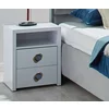Noptieră Universal, alba - 45x40x57 cm, design minimalist, un sertar spațios, PAL melaminat picture - 1