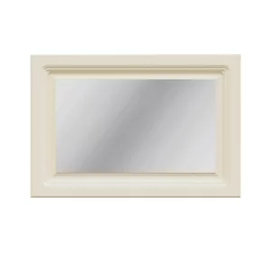 Oglindă Boston, design minimalist și ramă MDF, 140x75 cm, ivory