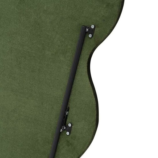 Oglindă de perete cu picioare Confetto, cadru catifea + MDF, montaj versatil, 160x70x3 cm, verde măsliniu / maro picture - 8