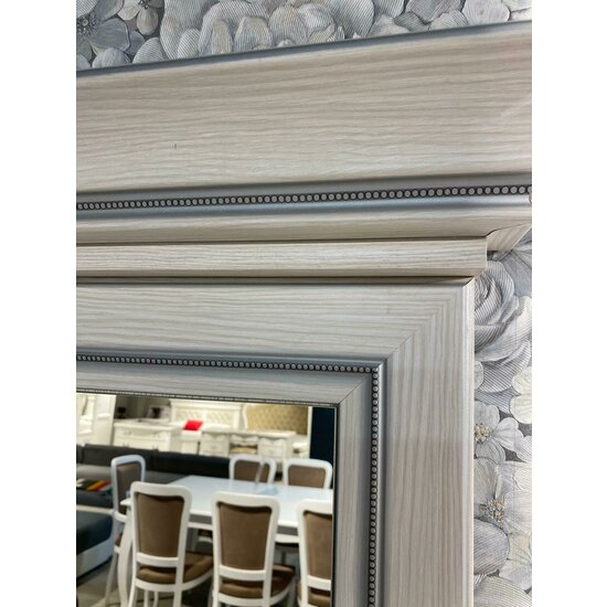 Oglinda White 75X10.5X89.5 cm Frasin Alb + Pin Argintiu picture - 2