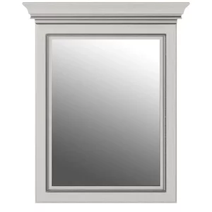 Oglindă White lus 60, ramă MDF elegantă și finisaj premium, sticlă securizată, 75x10.5x89.5 cm, frasin alb/pin argintiu