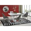 Masa Palermo Extensibila 140-180x80x75 cm Alba picture - 1