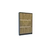 Pantofar Bristol 120, model vertical, structură PAL melaminat, spațiu eficient pentru încălțăminte, 120x80x17 cm, Alb picture - 1