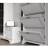 Pantofar Idento TUMBA SFB3B, model vertical cu 3 sertare, PAL și MDF, 80x19,5x123 cm, alb alpin picture - 3