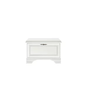 Pantofar Idento TUMBA SFK1B, design clasic cu spațiu de depozitare, PAL și MDF, 80x35x50 cm, alb alpin