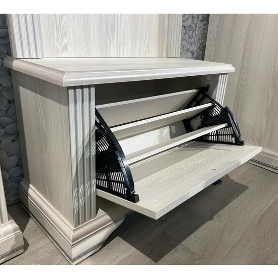 Pantofar White 1D  73X51x30 cm Frasin Alb / Pin Argintiu picture - 2