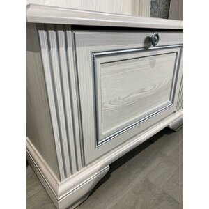 Pantofar White 1D  73X51x30 cm Frasin Alb / Pin Argintiu