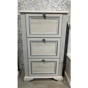 Pantofar White 3D 72.5x19x124 Frasin alb/ Pin Argintiu