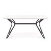 Masa Pascal 160x90x76 cm Alb-Negru picture - 3