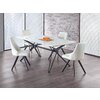 Masa Pascal 160x90x76 cm Alb-Negru picture - 1