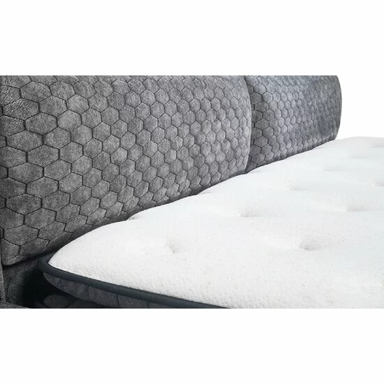 Pat Babylon, Cu Ladă Depozitare, Tapițerie, 120x200 cm, Gri picture - 6